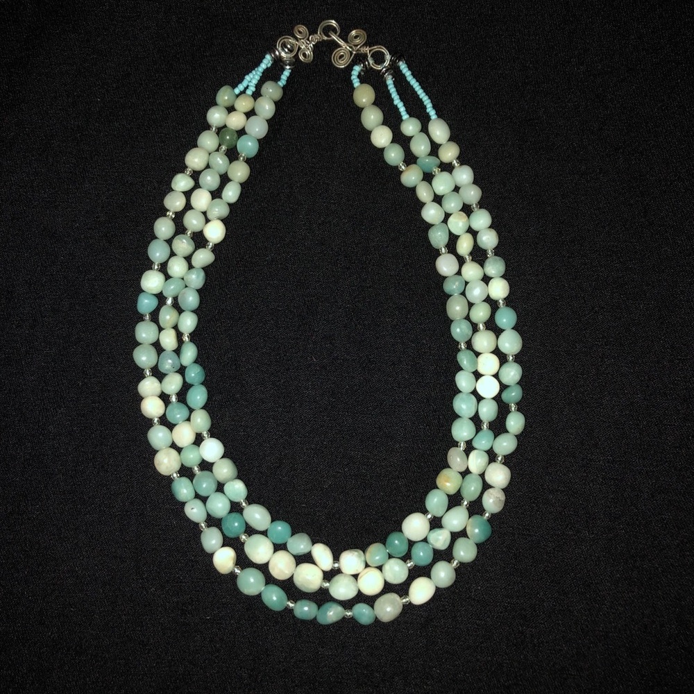 Natural stone necklace